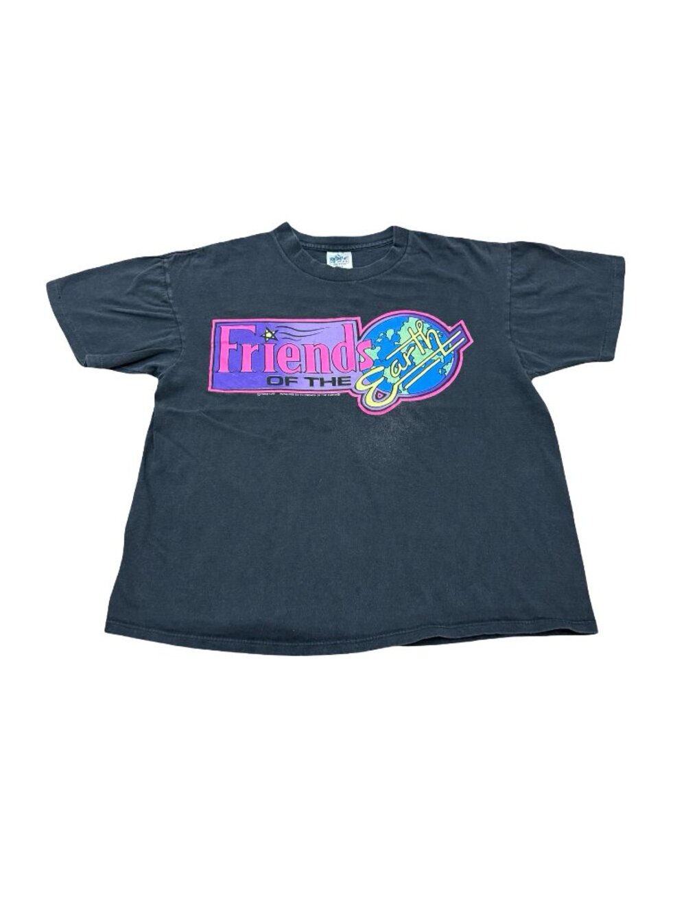 Vintage 1990s Friends of the Earth Graphic T Shirt Made in USA
